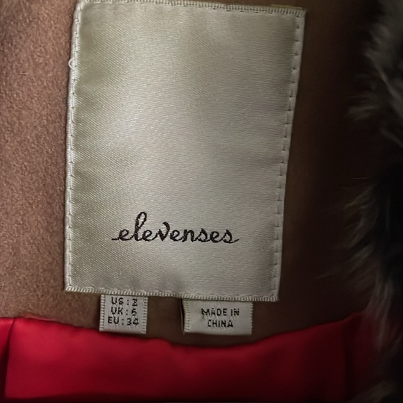 Elevenses Anthropologie Camel Toggle Melton Coat - Picture 5 of 16